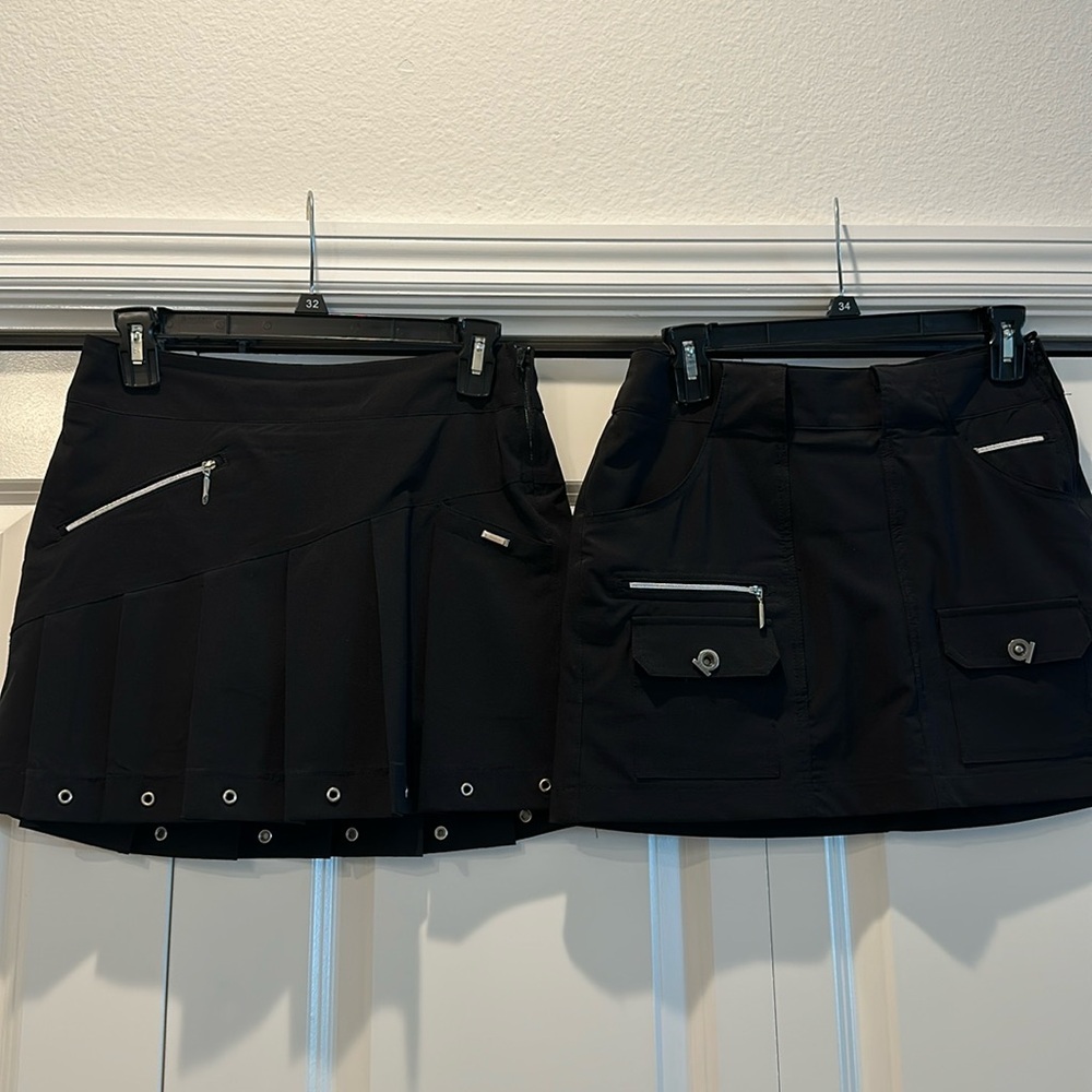 2 Jamie Sadock Golf Skort used.  Both XS.